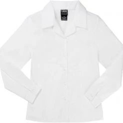 French Toast Girls White Long Sleeve Pointed Collar Blouse SE9325P Sizes 12 - 18