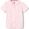 French Toast Girls Pink Short Sleeve Blouse Plus Size SE9383P Size 14 - 18