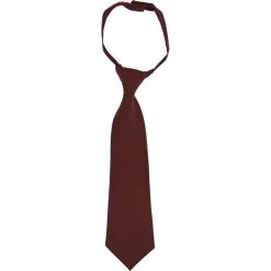 French Toast Kids Adjustable Solid Color Tie Sizes 4 - 20 Burgundy, Navy, Red, Black, Gray, Green, Khaki Girls