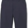 French Toast Boys Navy Husky Stretch Flat Front Short SH9252H Sizes 14 - 20