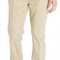 French Toast Men's Khaki Straight Leg Stretch Pant SK9529Y Sizes 30 To 38
