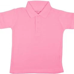 Authentic Galaxy Boys & Girls Pink Short Sleeve Pique Polo XB-PNK Sizes 4 - 14