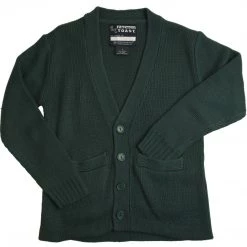 Girls French Toast Kids Anti-Pill V-Neck Cardigan Sweater X9000 Sizes XS - XXL Hunter Green, Navy, Burgundy, Black