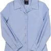 French Toast Juniors Light Blue Blouse E9361P Pointy Collar Long Sleeve Sizes 44-46