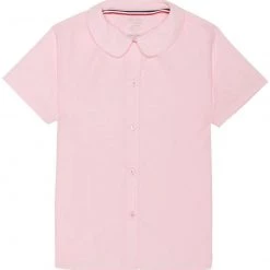 French Toast Womens Peter Pan Collar Blouse ES9320P Sizes 42 - 46 White, Light Blue, Pink, Yellow