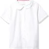 French Toast Womens Peter Pan Collar Blouse ES9320P Sizes 42 - 46 White, Light Blue, Pink, Yellow