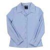 French Toast Juniors Lt Blue Long Sleeve Pointed Collar Blouse SE9325JL Sizes S-L Women/Junior