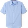 French Toast Mens Light Blue Broadcloth Shirt SE9005Y Sizes S To XL