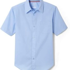 French Toast Mens Light Blue Broadcloth Shirt SE9005Y Sizes S To XL