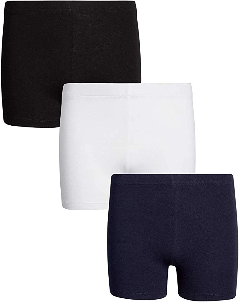French Toast Girls 3-PK Elastic Waist Kick Short SH9258 <br> Sizes S To XL 3 French Toast Girls 3-PK Elastic Waist Kick Short SH9258 Sizes S To XL